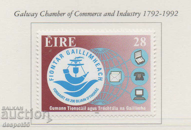 1992. Eire. 200 years of the Galway Chamber of Commerce and Industry.