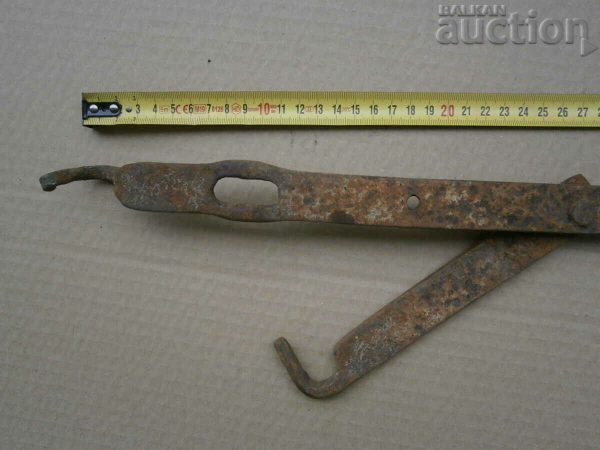 zăvor primitiv antic mandala forjată manual - 6