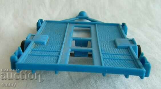 Auction  Old toy trailer, platform, plastic bike