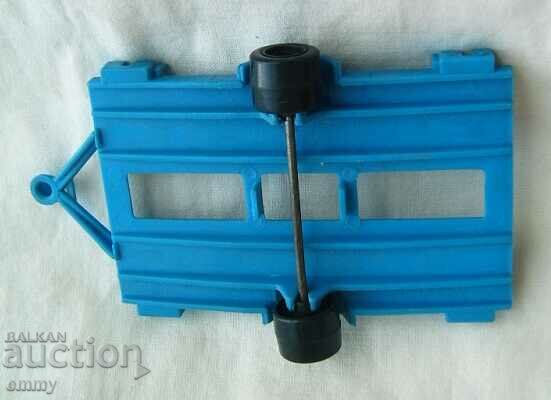Old toy trailer, platform, plastic bike - 5
