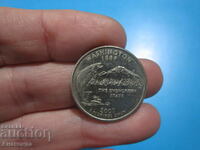 Вашингтон 25 цента САЩ 2007 г буква Р  серия 50 щата