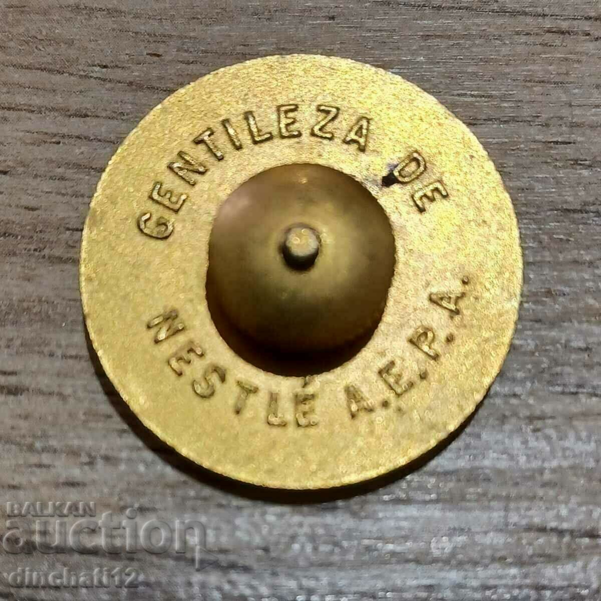 Badge Eighth National Congress of Pediatrics Barcelona 1952 with price 85.00 BGN | € 43.46