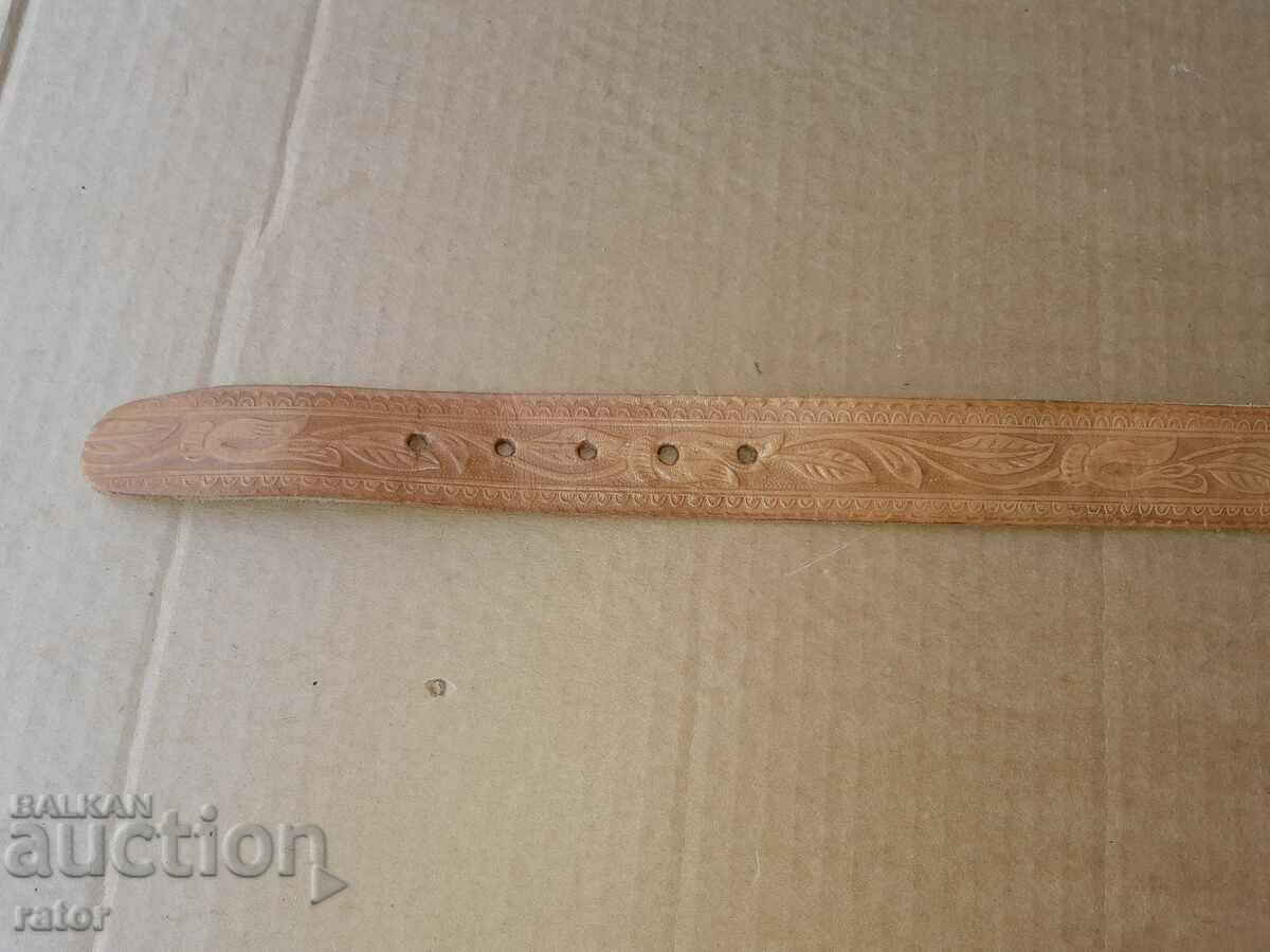 Old beautiful women's leather belt UBA - 5