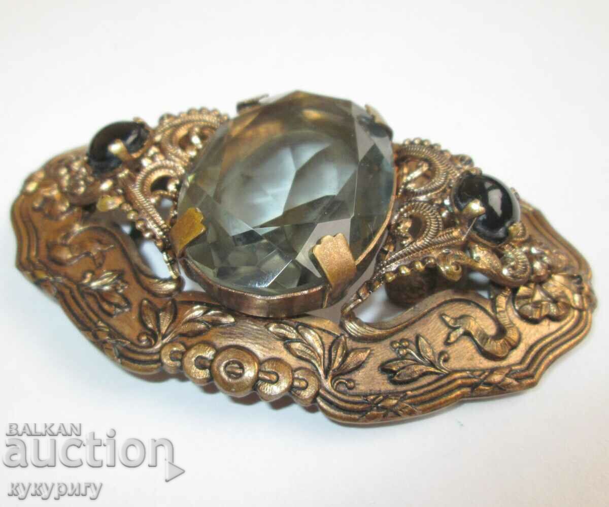 Old women's buckle belt buckle with ornaments and stone - 5 Old women's buckle belt buckle with ornaments and stone - 5