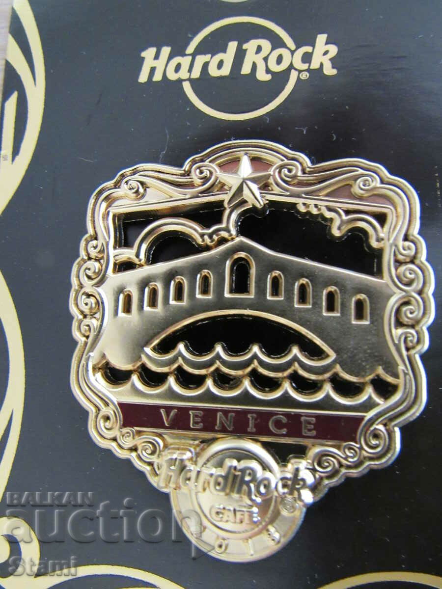 Auction  Original metal badge Hard Rock Cafe Venice, Italy