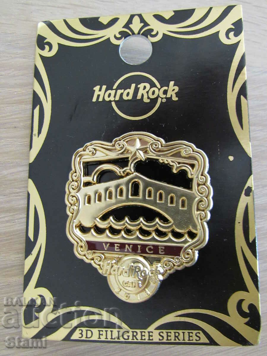 Original metal badge Hard Rock Cafe Venice, Italy