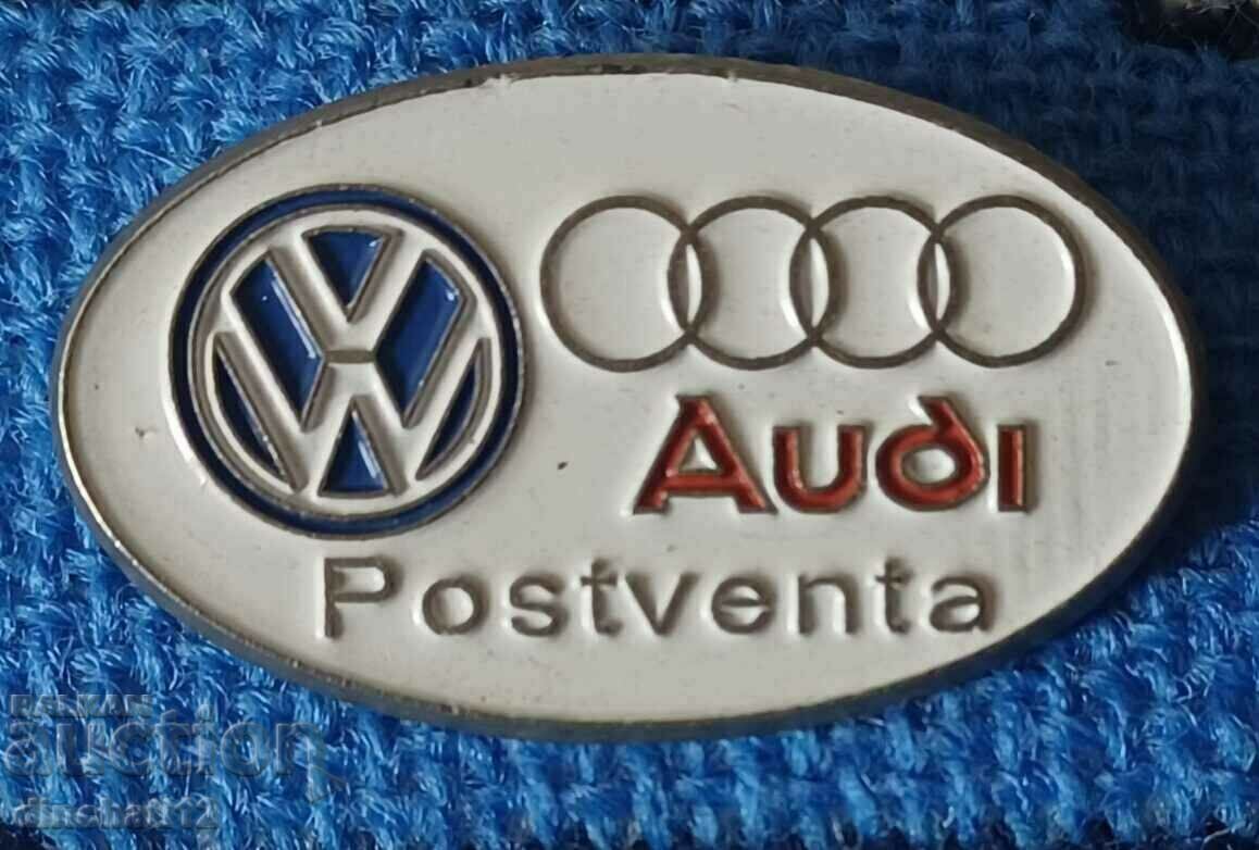 Audi Volkswagen badge. Auto Moto