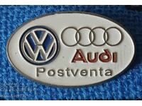 Audi Volkswagen badge. Auto Moto