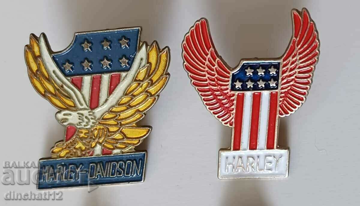 Harley-Davidson two badges Harley-Davidson Moto