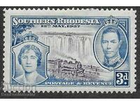 Rhodesia de Sud 3d 1937 SG 38 ÎNCORONARE