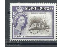 MALAYSIAN SABAH 6 Cent 1964 Queen Elizabeth II