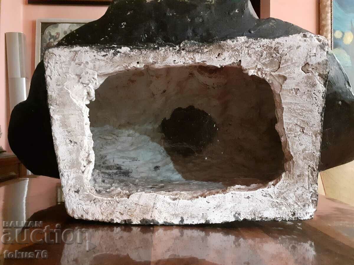 Bust imens din ipsos al lui Georgi Dimitrov semnat în anii '60. - 7 Bust imens din ipsos al lui Georgi Dimitrov semnat în anii '60. - 7