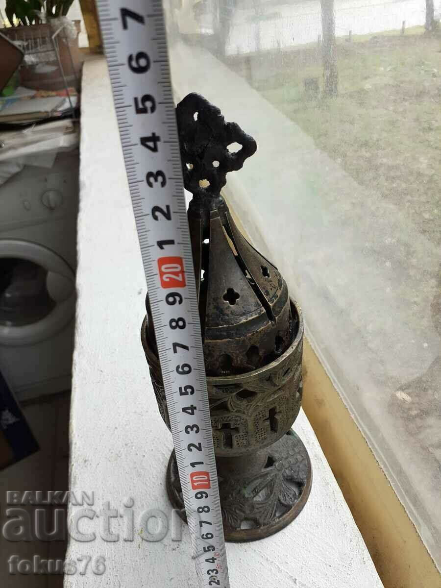 Old bronze table incense burner incense burner - BZC - 6