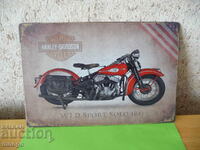 Metal plate Harley Davidson WLD Sport 1941 Harley rocker