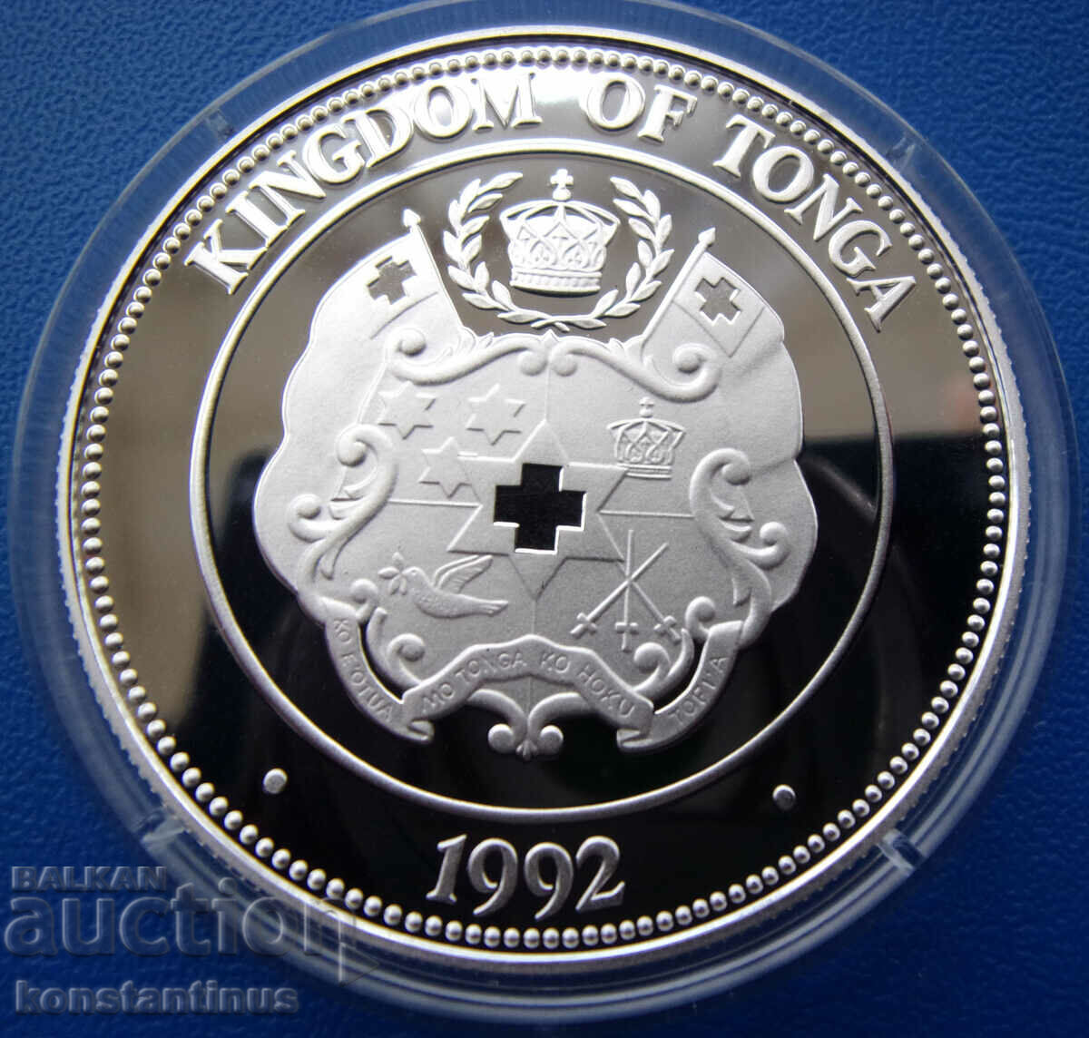 Тонга  1  Па'анга  1992  UNC  PROOF   Rare с цена € 61.36 | 120.01 лв.