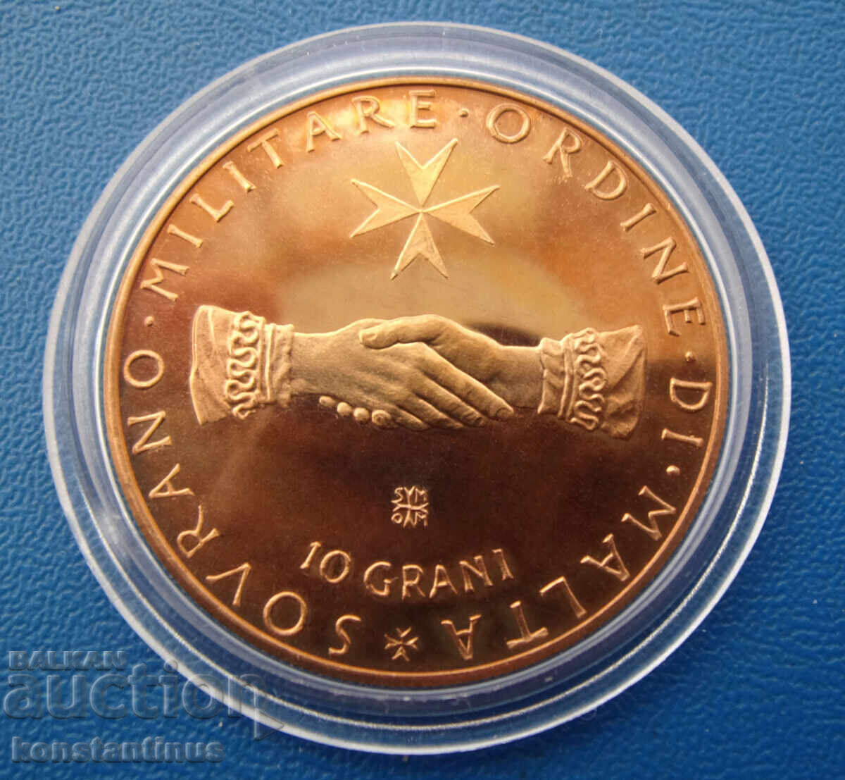 Malta - Order of Malta 10 Grani 1970 UNC PROOF Very Rare with price € 40.00 | 78.23 BGN