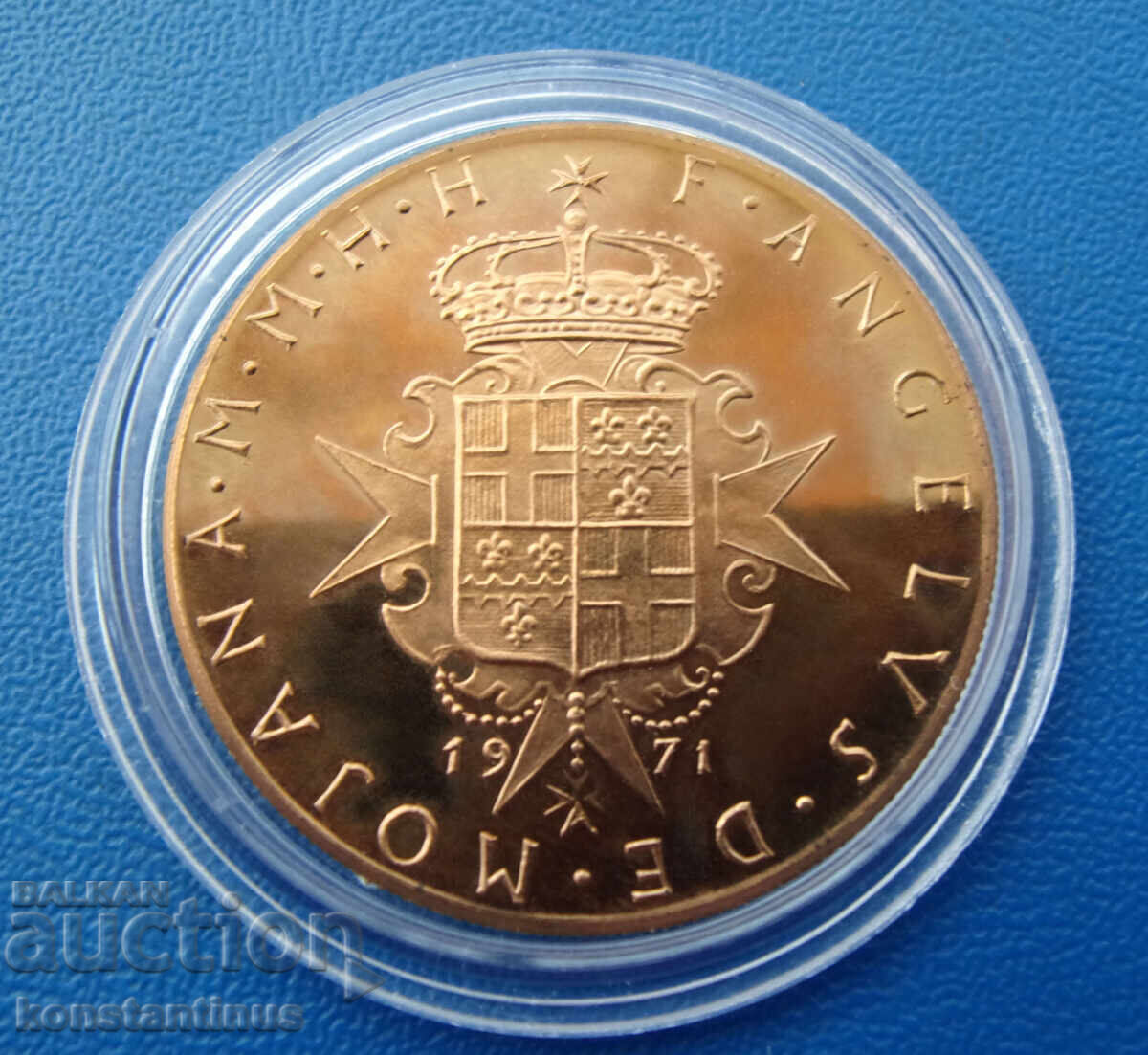 Малта - Малтийски Орден 10 Грани  1971  UNC  PROOF Very Rare