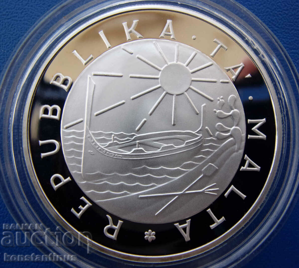 Малта 5 Лири 1981 UNC PROOF Very Rare с цена € 74.14 | 145.01 лв. Малта 5 Лири 1981 UNC PROOF Very Rare с цена € 74.14 | 145.01 лв.