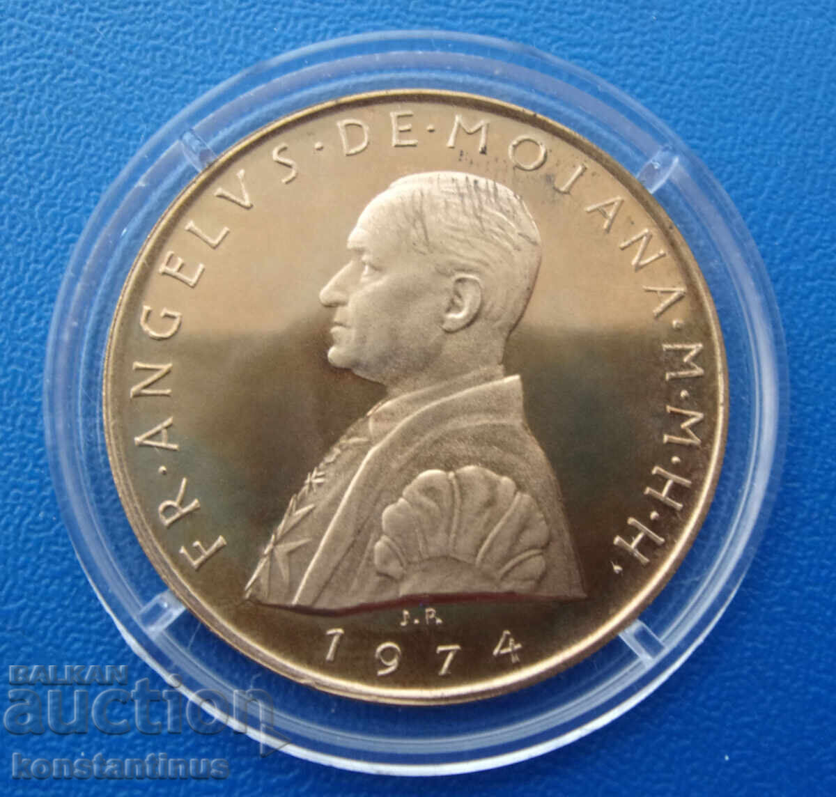 Malta - Ordinul Maltez 10 Grani 1974 UNC PROOF Foarte Rar cu preț € 45.00 | 88.01 BGN