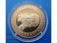 Malta - Ordinul Maltez 10 Grani 1974 UNC PROOF Foarte Rar