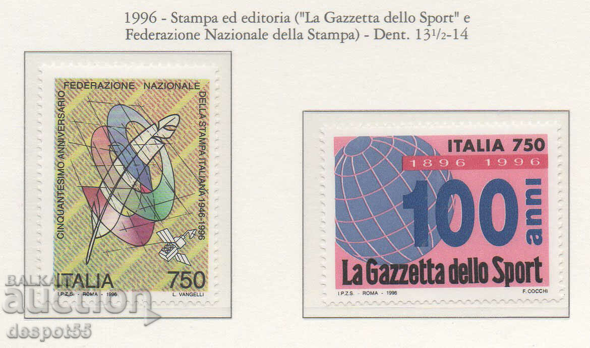 1996. Italy. La Gazzetta dello Sport.