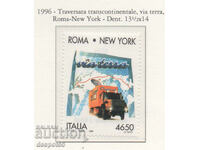 1996. Italy. Transcontinental trip Rome-New York.