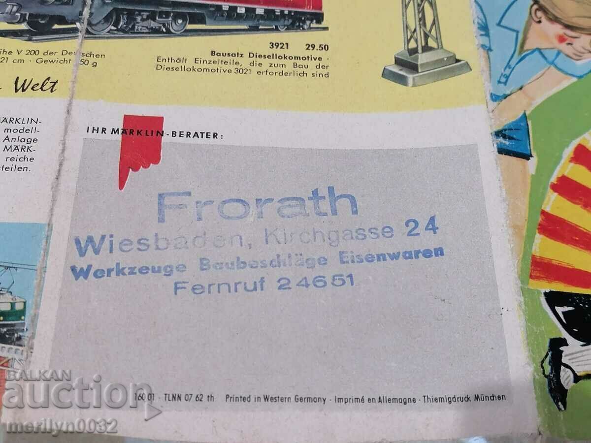 Old Marklin brochures 2 pieces for trains - 5 Old Marklin brochures 2 pieces for trains - 5