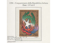 1996. Italia. 50 de ani de la Republica Italiană.