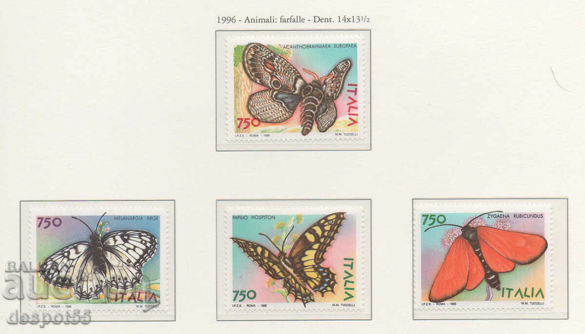 1996. Ιταλία. πεταλούδες.