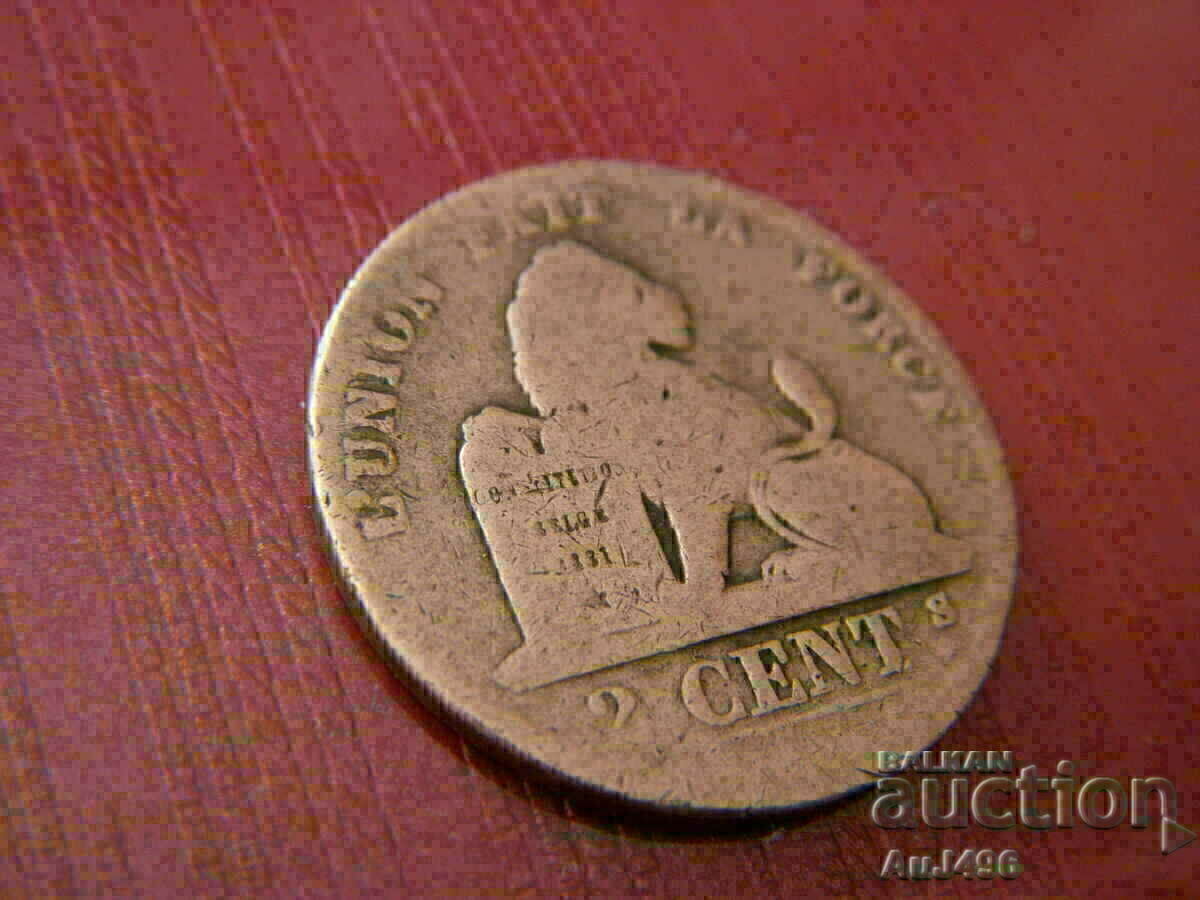 2 CENTIME 1870