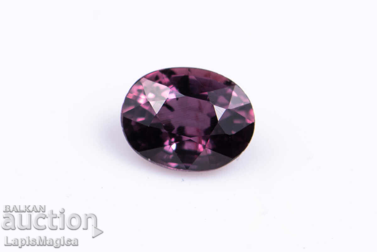 Violet untreated sapphire 0.25ct VS oval