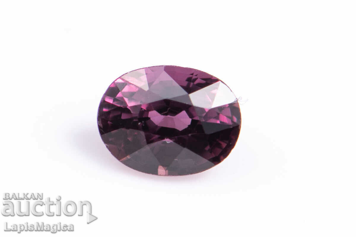 Violet untreated sapphire 0.22ct VVS oval