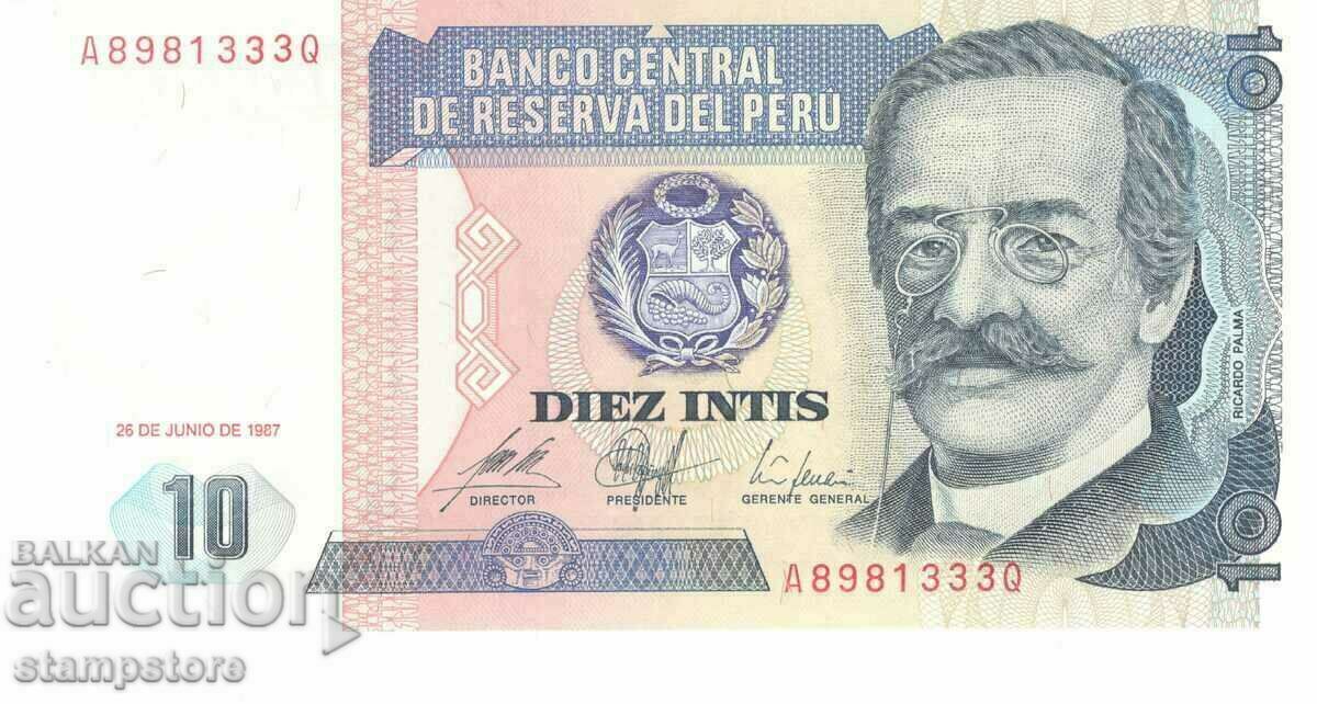 Peru - 10 Intis 1987