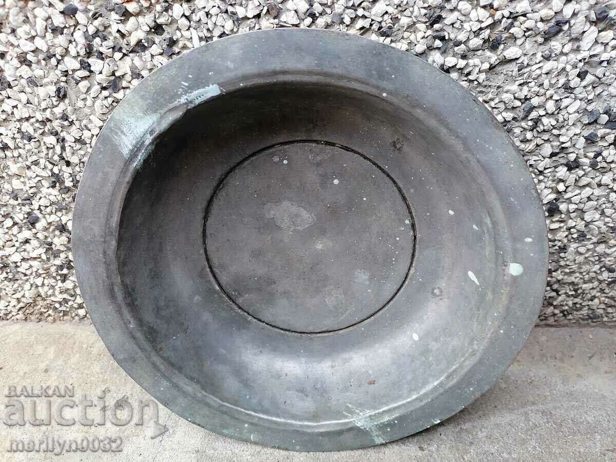 Old copper sahan, baker, bowl, plate, tass with price 44.00 BGN | € 22.50 Old copper sahan, baker, bowl, plate, tass with price 44.00 BGN | € 22.50