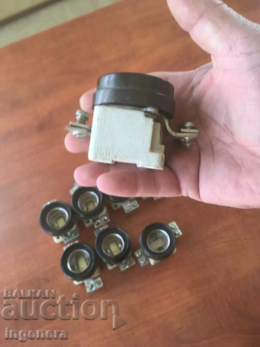 FUSE BASE, PORCELAIN FUSE-8 PCS - 6 FUSE BASE, PORCELAIN FUSE-8 PCS - 6