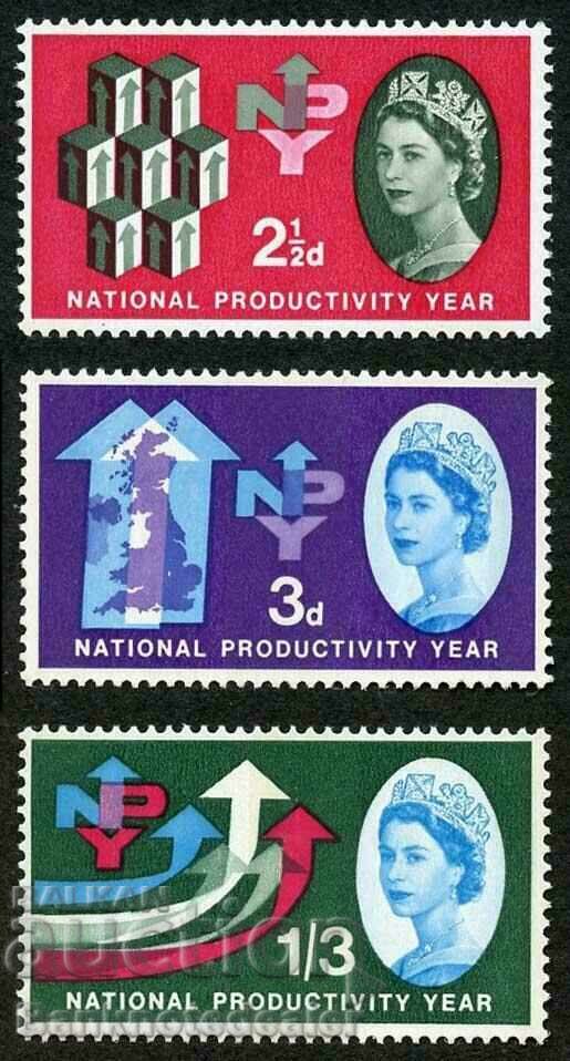 Μεγάλη Βρετανία 1962 Ν.Π.Υ. σετ SG 631-633