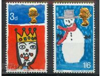 GB 1966 Christmas set SG 713-714 no 2