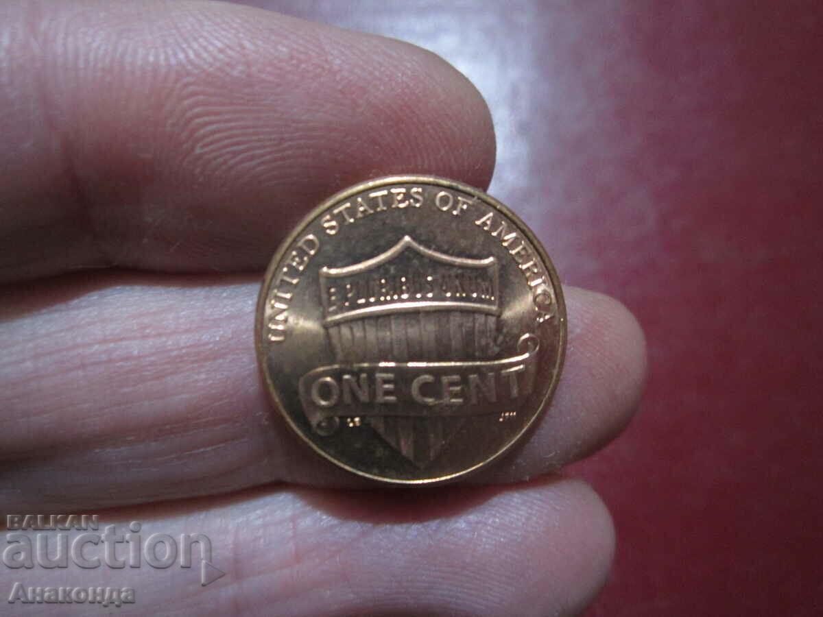 2012 год САЩ 1 цент