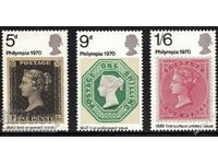 GB 1970 Philympia Stamp Exhibition set complet SG835 - SG837