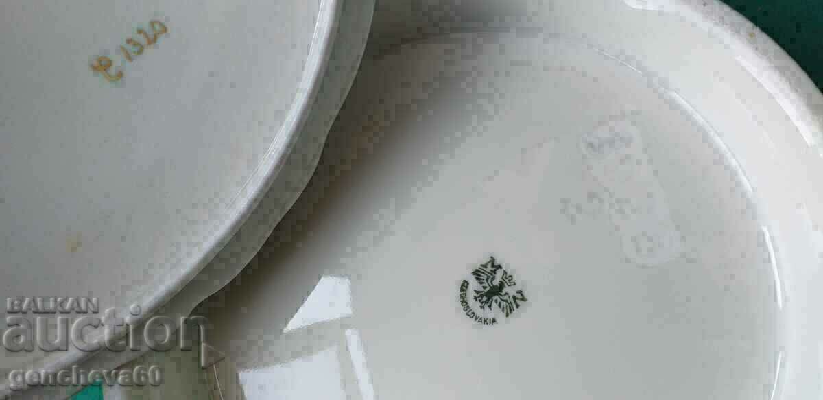 Livrarea Bol pentru supă baroc, motive florale, marcat MZ