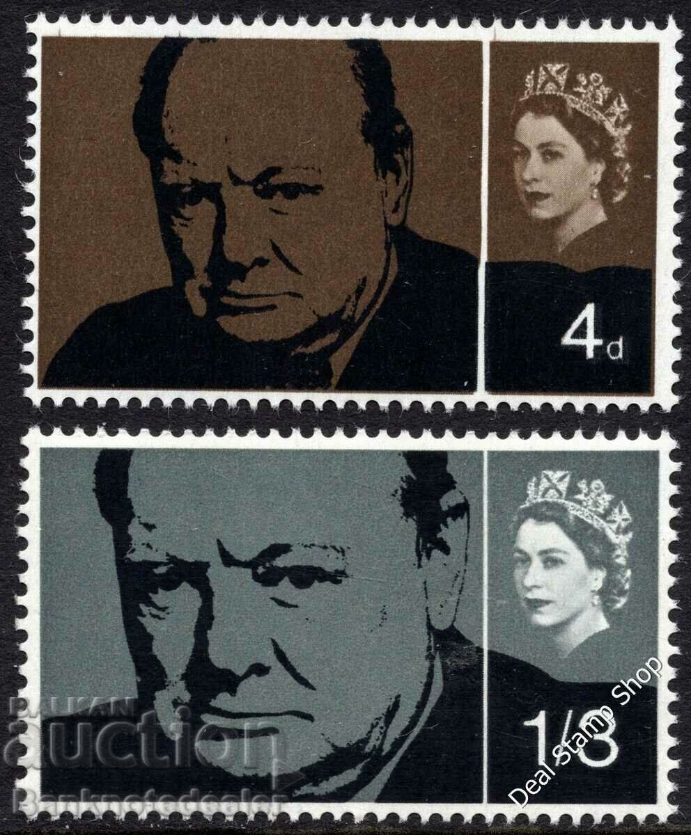 GB 1965 Churchill Comemoration SG661p 662p Set complet