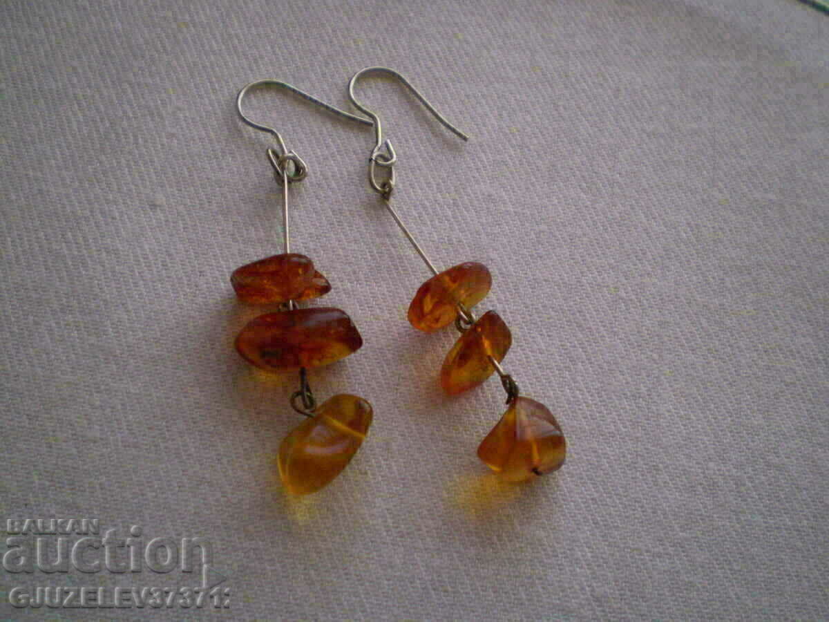 Retro amber necklace and earrings set with price 199.00 BGN | € 101.75