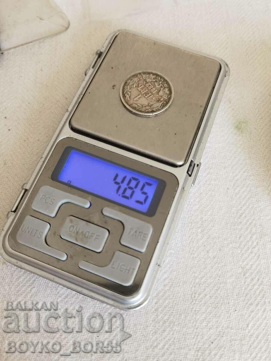 Auction Silver Coin BGN 1 1882 Auction Silver Coin BGN 1 1882