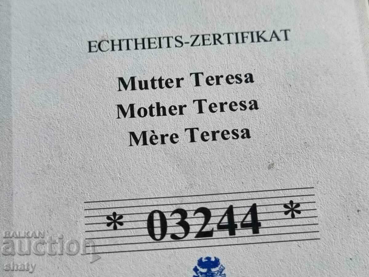 Μετάλλιο. Τιμητική πλαξ. Μητέρα Τερέζα - 5