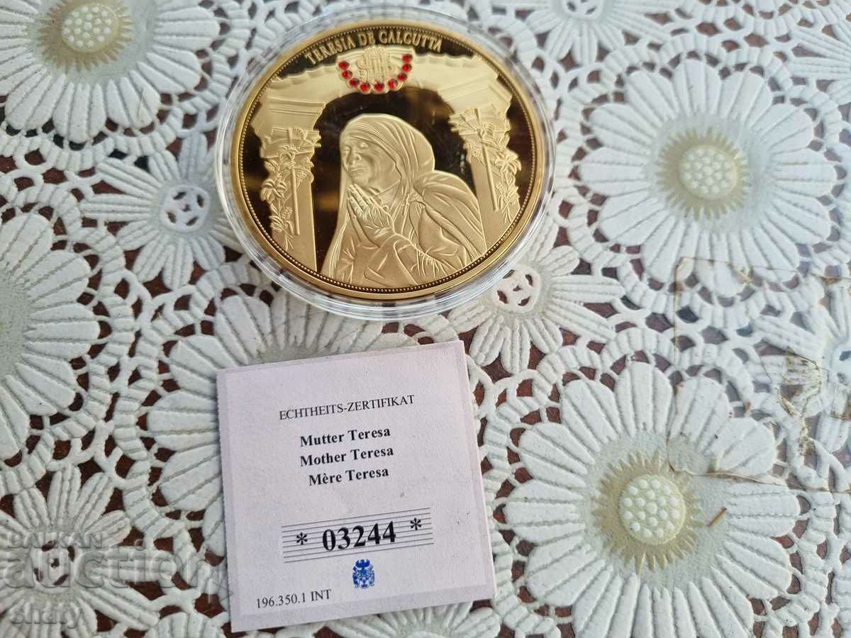Μετάλλιο. Τιμητική πλαξ. Μητέρα Τερέζα