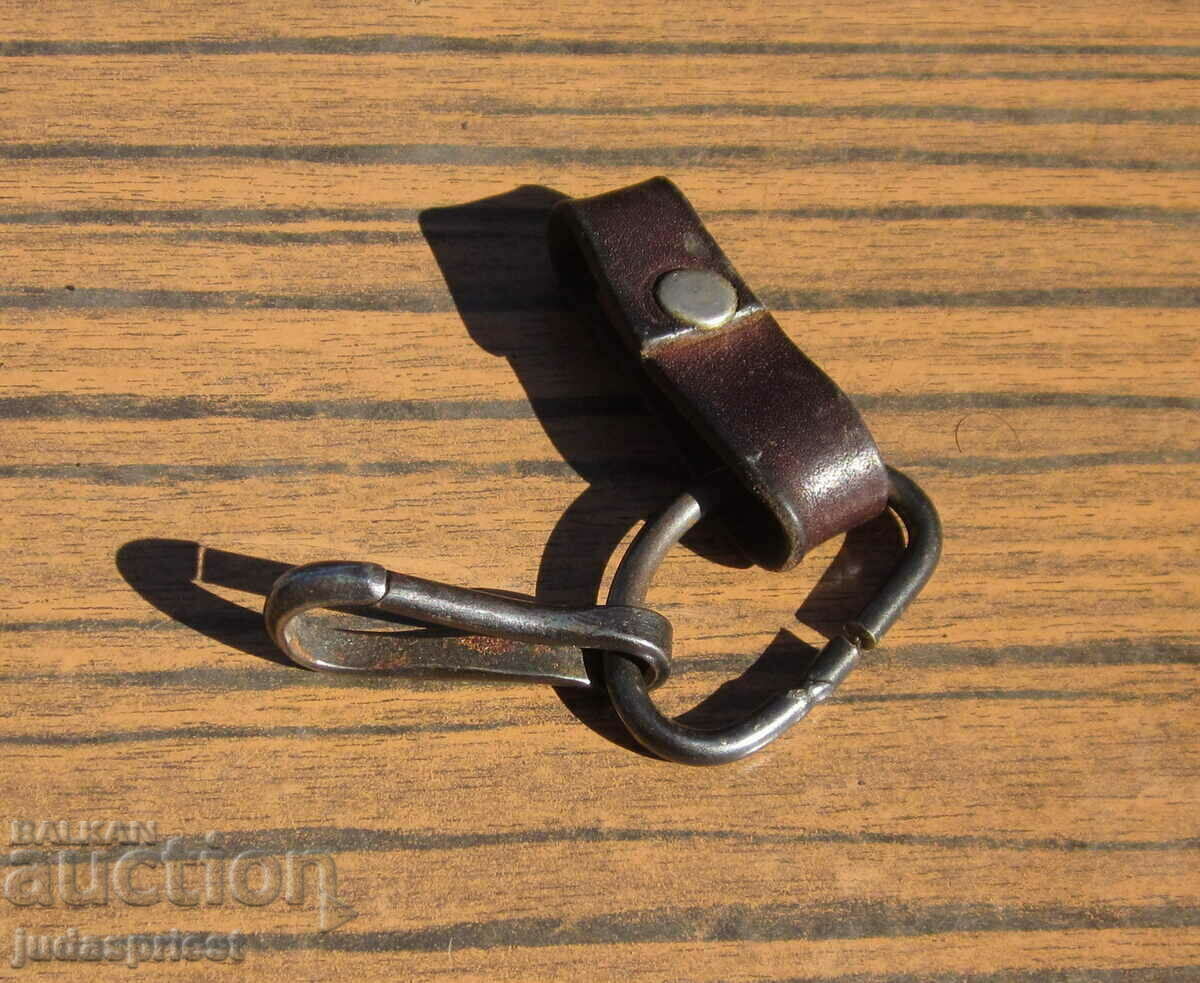 old bracket with leather strap steel clip for military knife with price 20.00 BGN | € 10.23 old bracket with leather strap steel clip for military knife with price 20.00 BGN | € 10.23