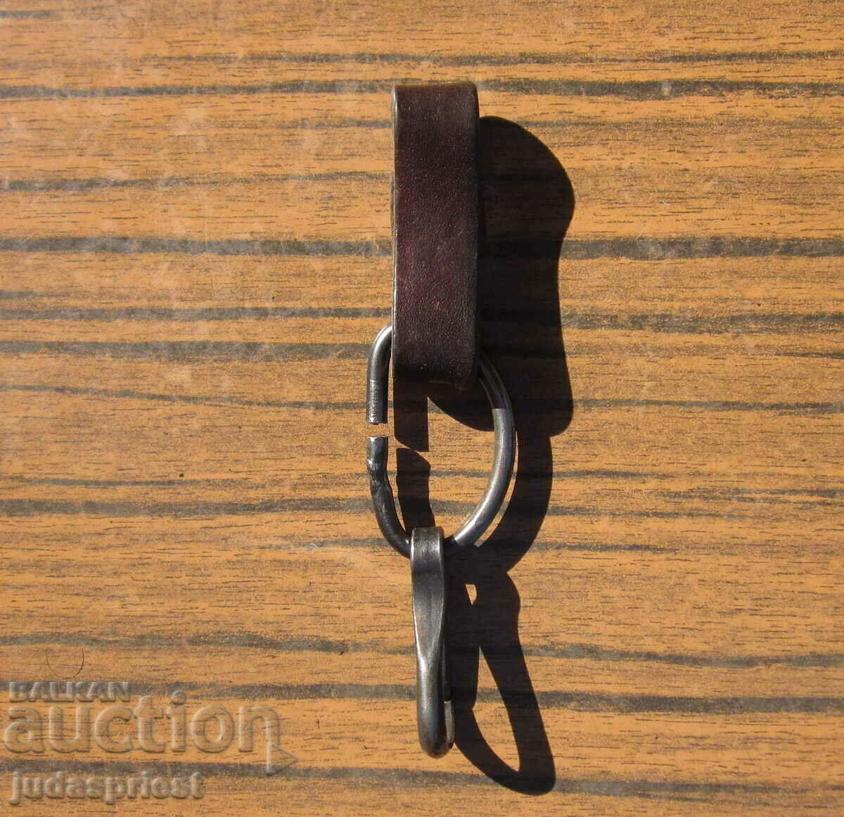 old bracket with leather strap steel clip for military knife - 6 old bracket with leather strap steel clip for military knife - 6