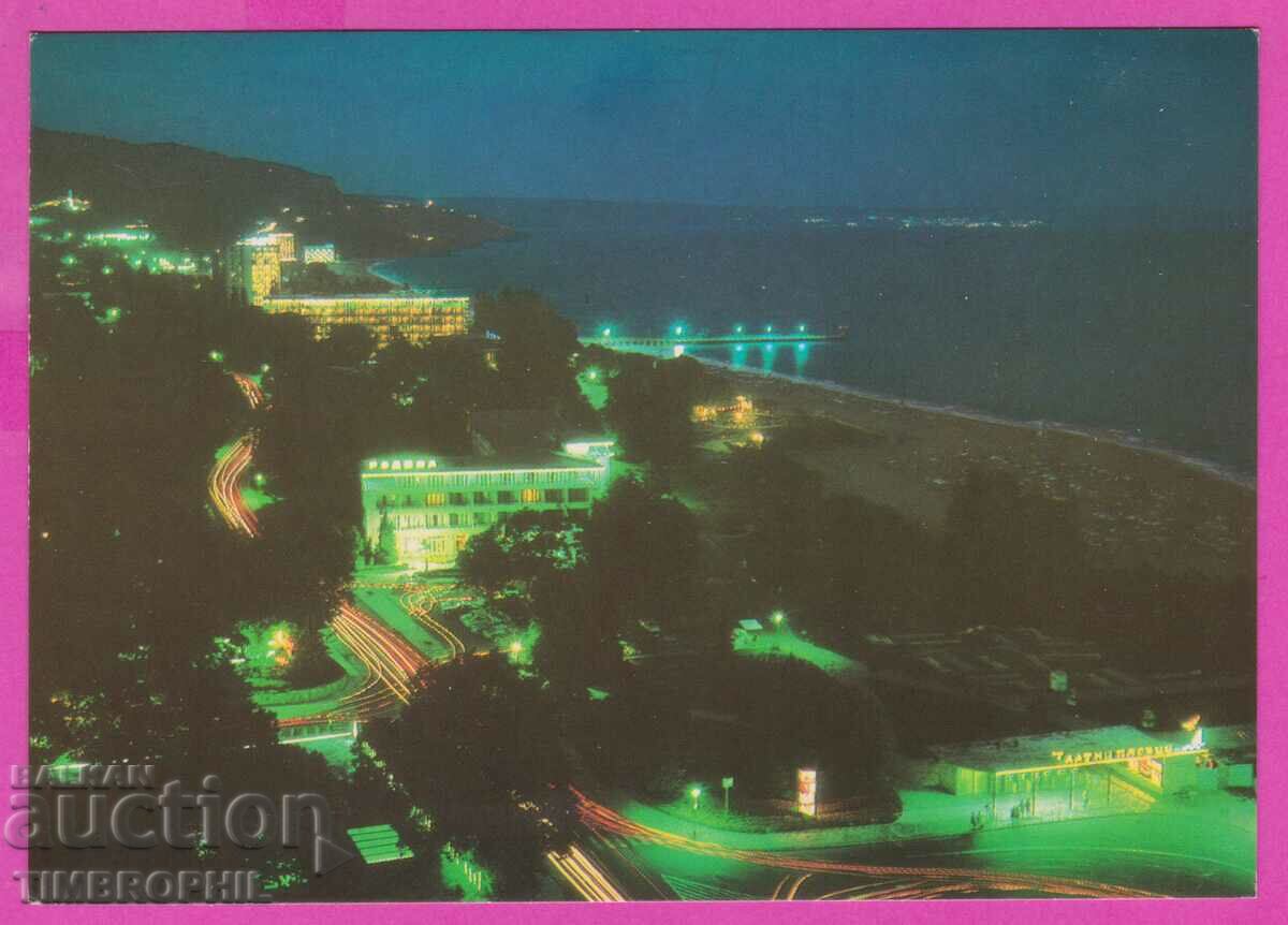 Аукцион 275066 / ЗЛАТНИ ПЯСЪЦИ Нощна панорама България картичка Аукцион 275066 / ЗЛАТНИ ПЯСЪЦИ Нощна панорама България картичка