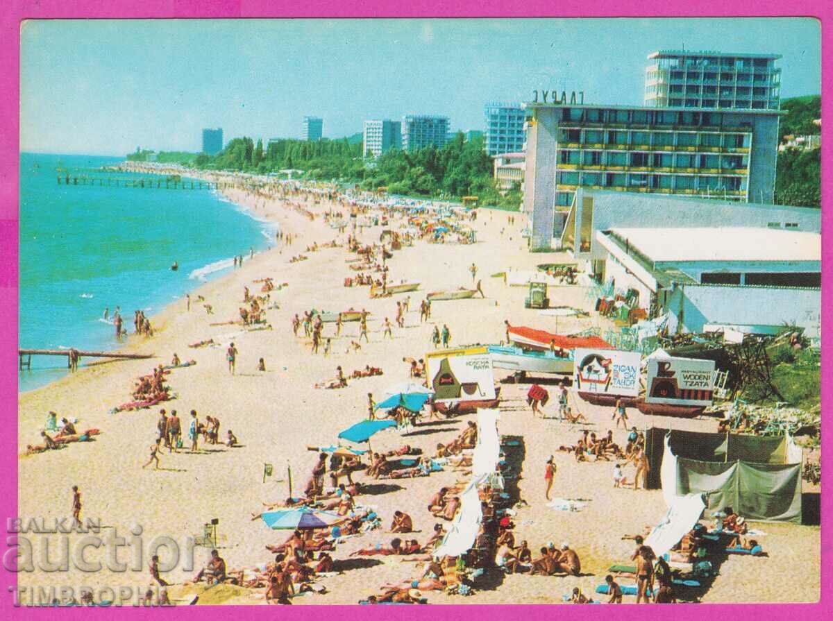 275088 / GOLDEN SANDS plaja Bulgaria carte postala