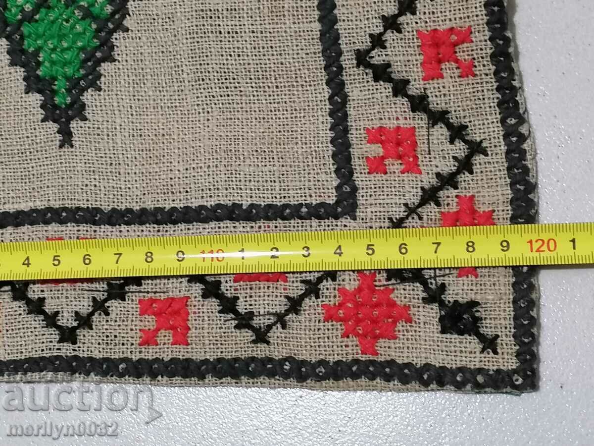 Hand woven rug with embroidery costume - 5